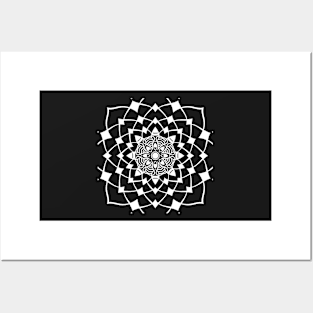 Cool Mandala Geometric Design Posters and Art